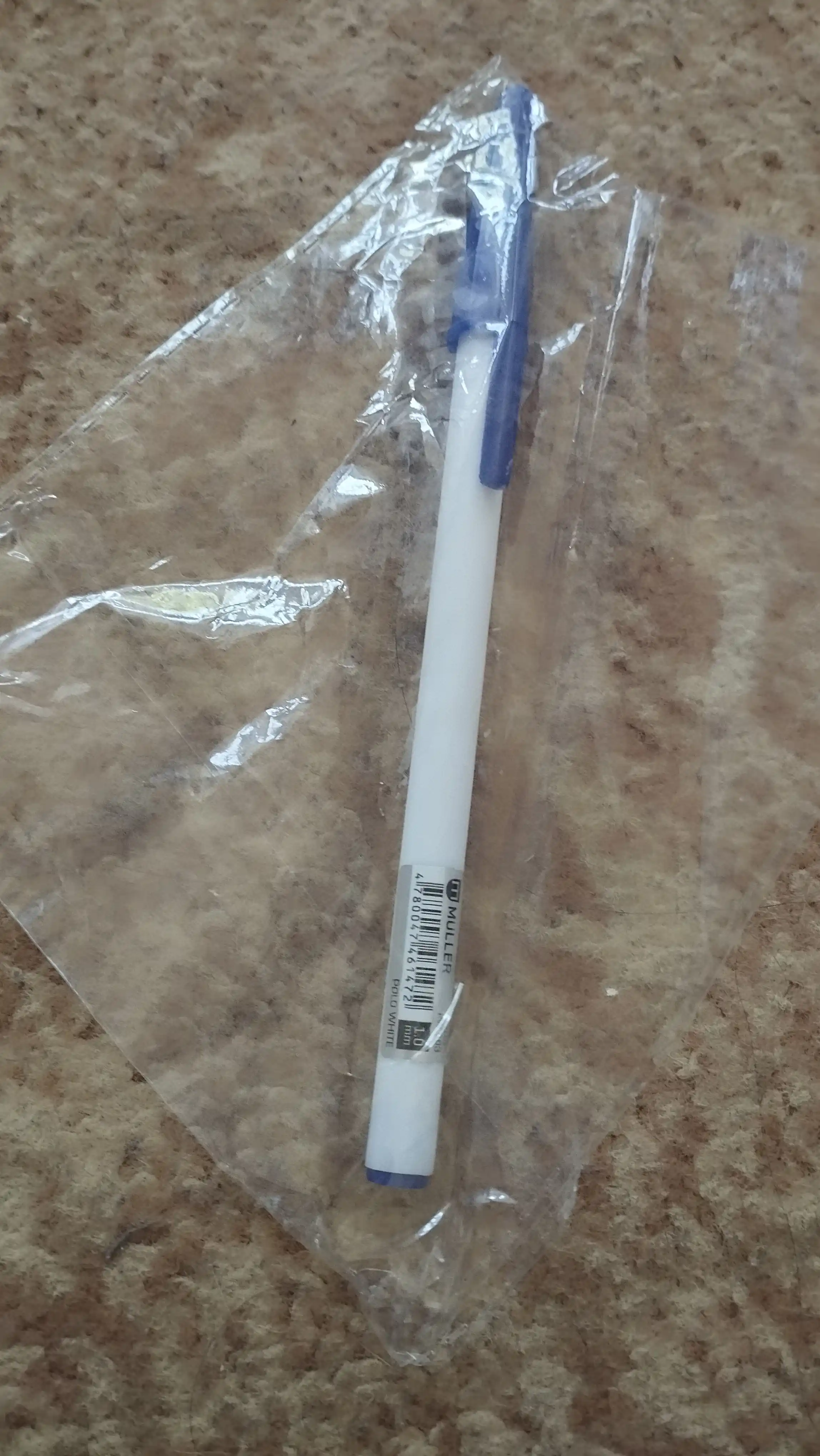 Sharikli ruchka Polo oq, 1 mm, har biri 5 dona