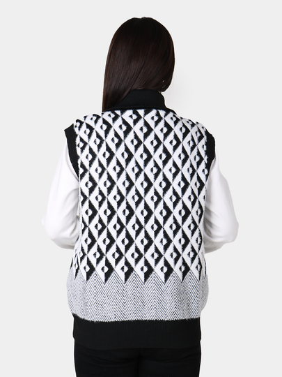Ayollar uchun angora jileti, universal L-XL o‘lcham, issiq jilet