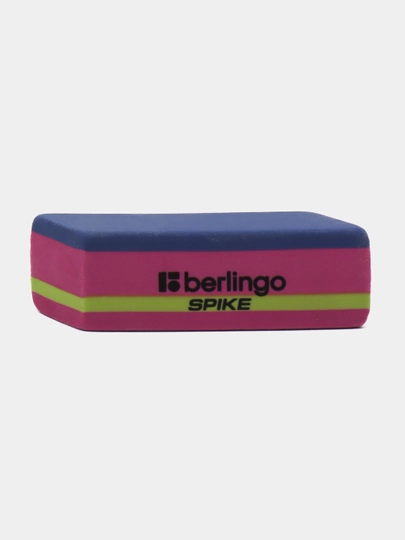 Ластик Berlingo Spike, скошенный, термопластичная резина, 50 * 18 * 9 мм — DELISTO-P112627-СИНИЙ