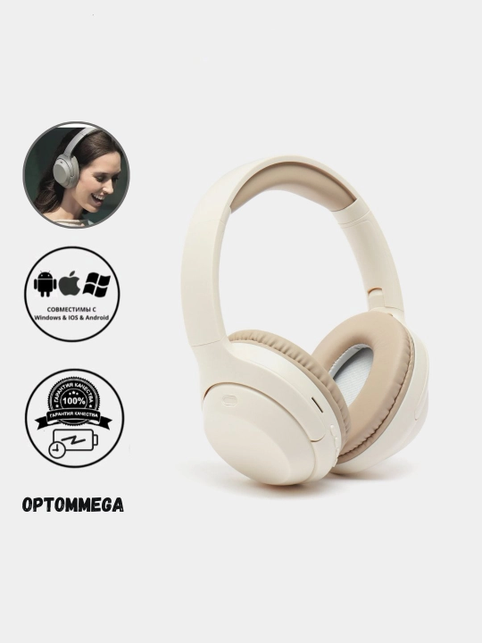Simsiz quloqchin Bluetooth – to‘liq o‘lcham, mikrofonli, SD karta va radio C2235