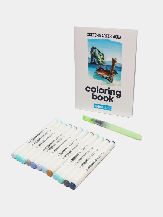 Набор акварельных маркеров SKETCHMARKER Aqua Seal Set, 12 цветов