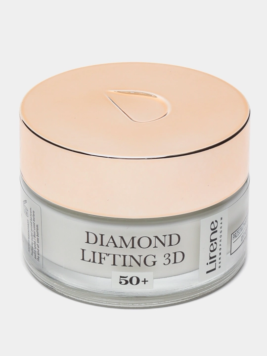 Крем для лица Lirene diamond lifting 3d, укрепляющий дневной-ночной, 50+, 50 мл