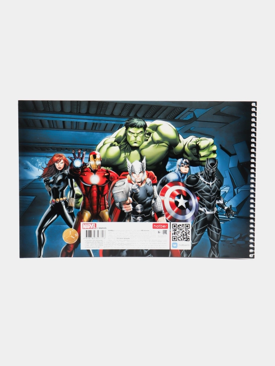 Альбом для рисования, 20 л, А4 ф, на скобе серия Мстители, MARVEL 20А4В q0000051228