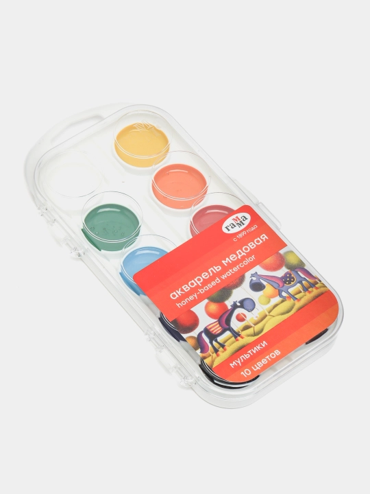 Akvarel Gamma "Multfilmlar NEW", asal, 10 rang, cho'tkasiz, plastmassa, evro kulon