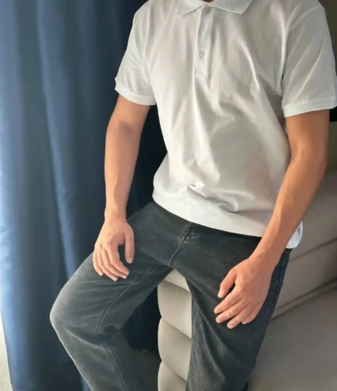 Erkaklar uchun futbolka polo, 100% paxta, bir o'lchamga katta