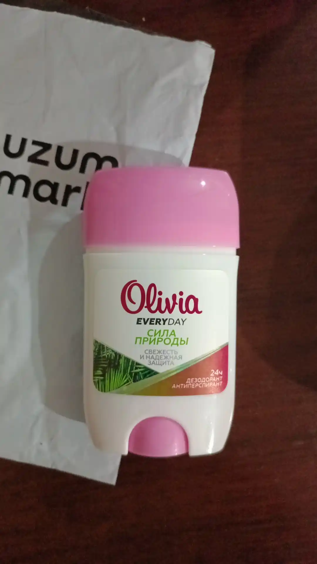 Ayollar uchun antiperspirant dezodorant tayoq Olivia Everyday Tabiatning kuchi, 50 g