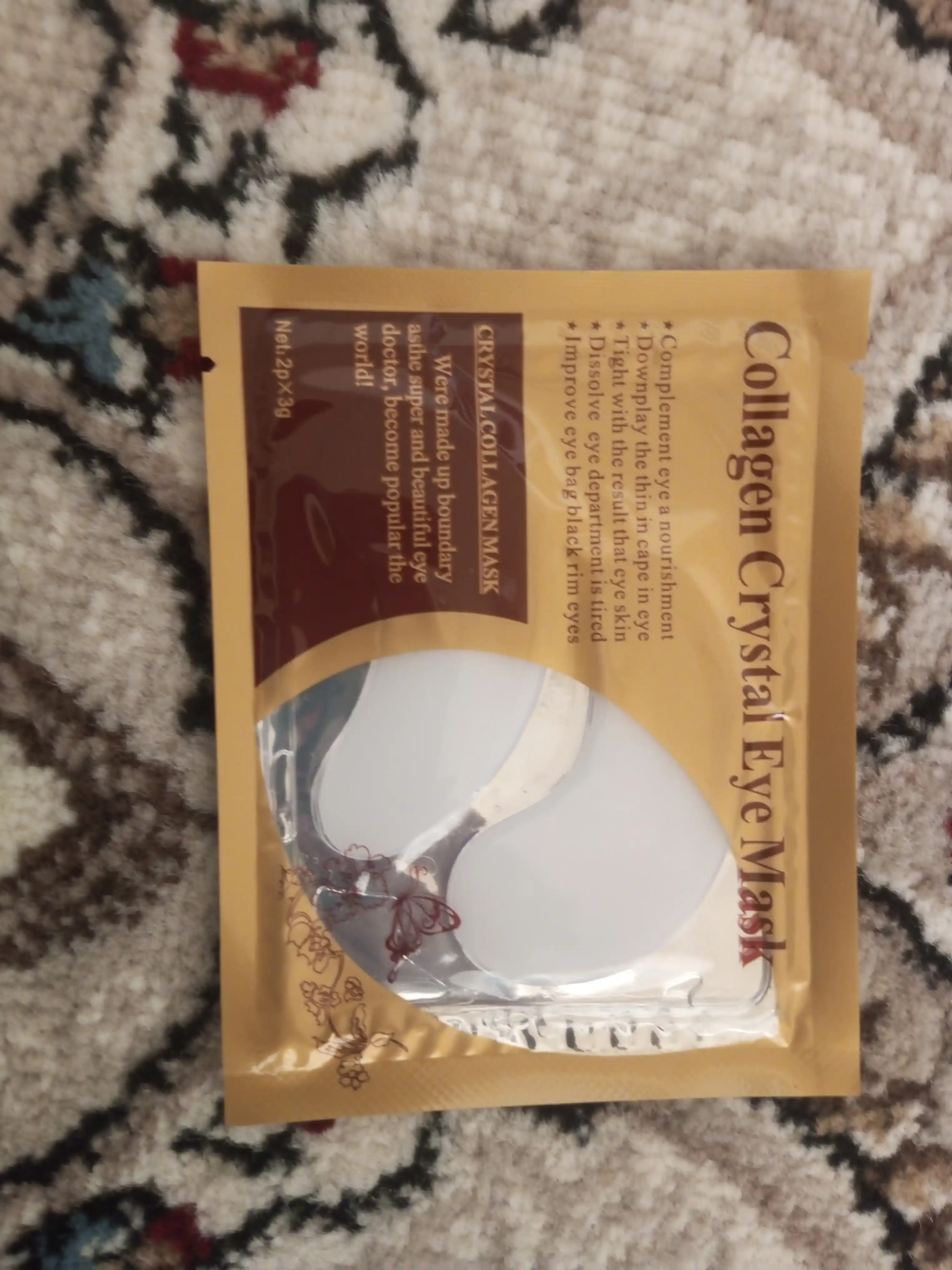 Патчи коллагеновые для глаз Collagen Crystal Eye Mask, гидрогелиевые