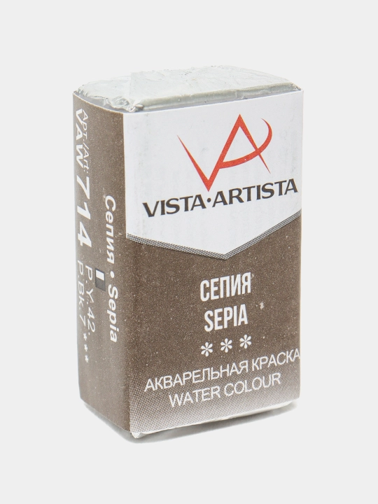 Akvarel bo'yoq Vista-Artista Studio ijodkorlik uchun, VAW, 714 sepia, 2.5 ml