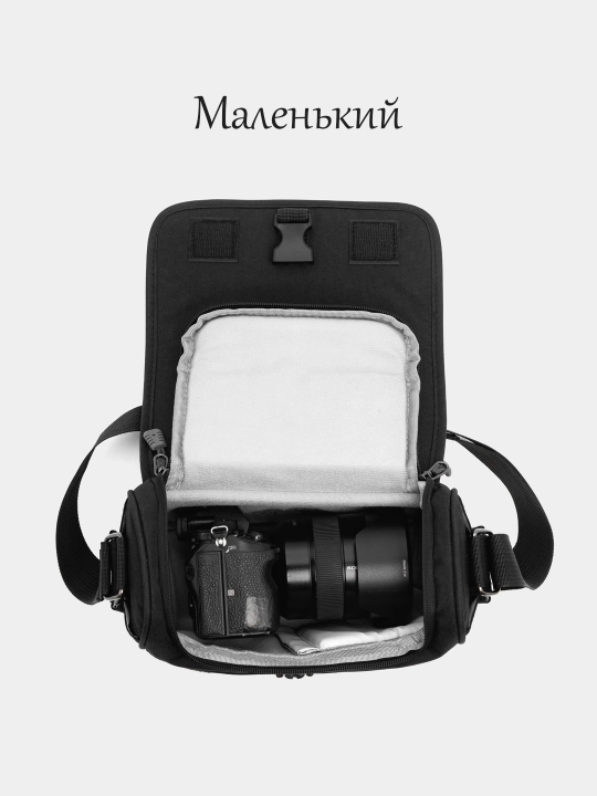 Сумка для камеры с многофункциональными карманами, компактная, для мужчин и женщин