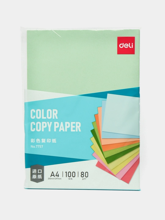 Qog'oz A4 100 l och yashil 7757 Deli