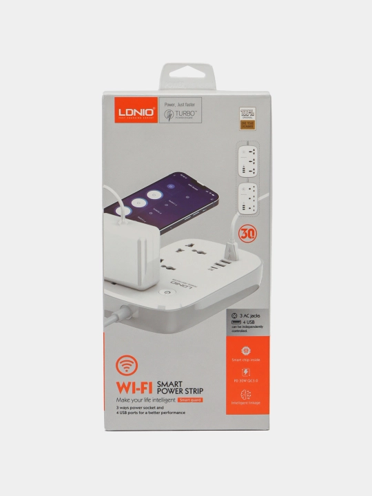 Smart rozetkalar bitta LDnio scw3451-da uchta bo'lak