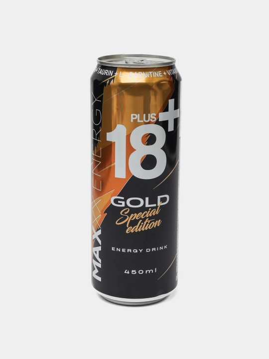 Напиток энергетический плюс 18+ 0.45л GOLD SPECIAL EDITION - 