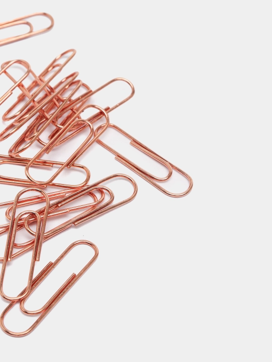 Meshu "Rose Gold" kichik ofis aksessuarlari to'plami, 89 dona, atirgul oltin