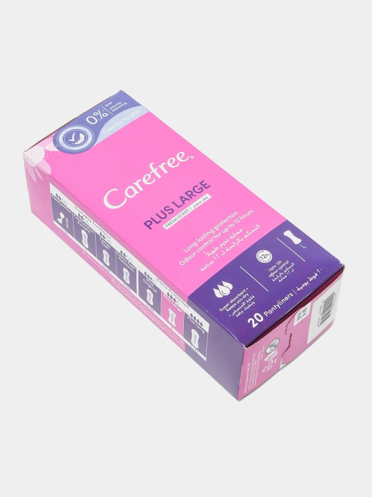 Прокладки ежедневные Carefree Large Plus Fresh, ароматизированные, 20 шт