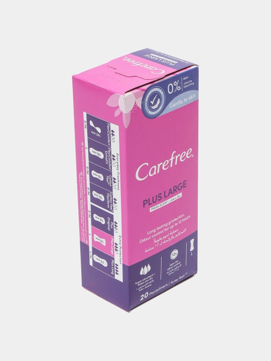 Прокладки ежедневные Carefree Large Plus Fresh, ароматизированные, 20 шт