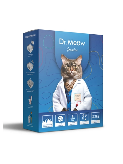 Наполнитель для кошачьего туалета Dr.Meow Sensitive