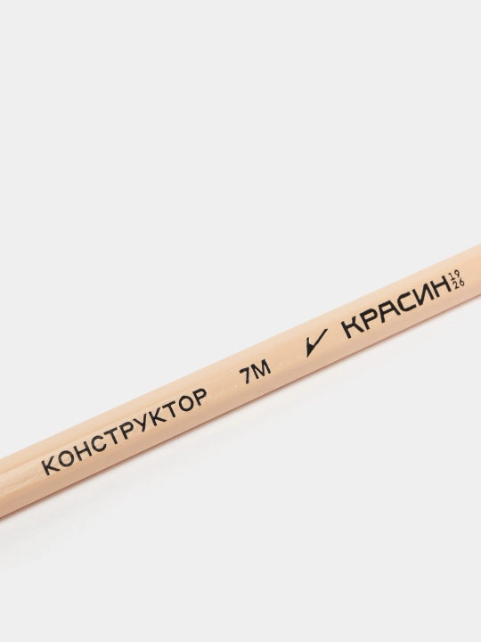 Карандаш Красин "Конструктор" 7М (7B) шестигран, заточен