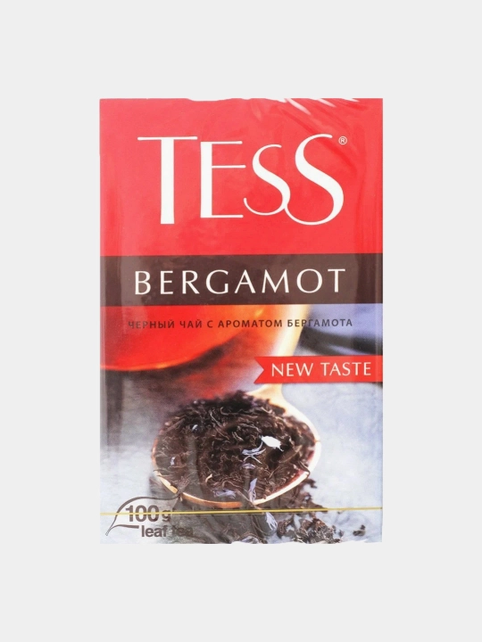 Qora choy Tess Bergamot, varaq, 100 g