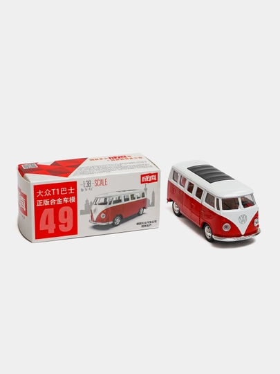 Volkswagen в масштабе 1/38 коллекционная игрушечная машинка — MATTEL-SCALE38-АЛЫЙ