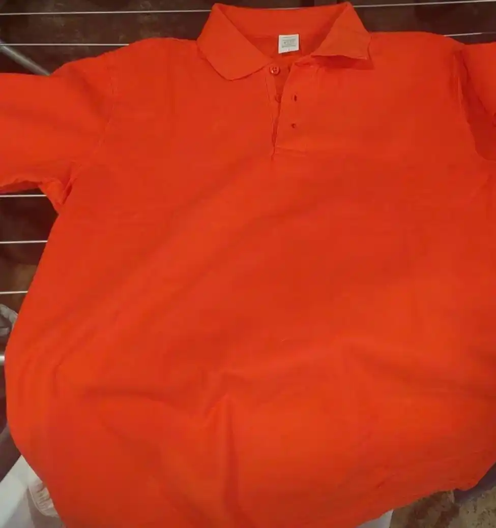 Erkaklar uchun futbolka polo, 100% paxta, bir o'lchamga katta