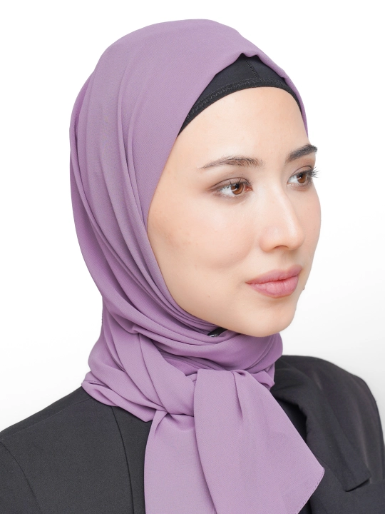 Хиджаб шейла шарф шифоновый турецкий с колокольчиком, женский аксессуар, однотонный материал