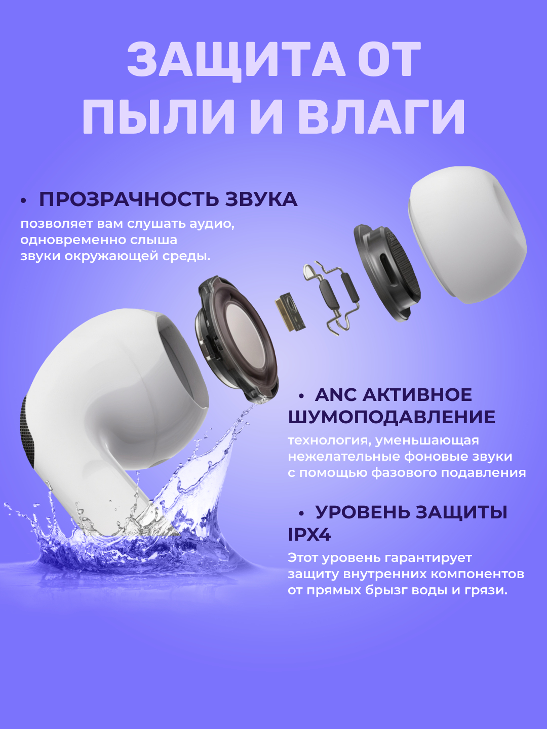 Наушники беспроводные А9 Pods Pro с сенсорным дисплеем Bluetooth 5.4 ...