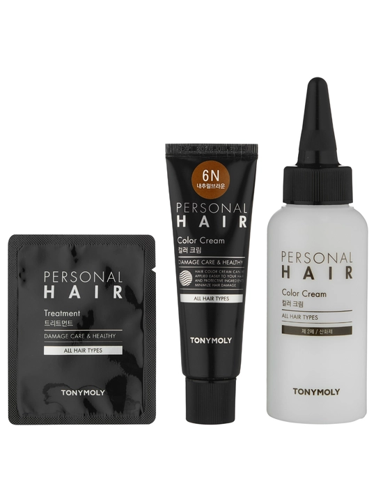 Крем-краска для волос PERSONAL HAIR COLOR CREAM 1N, 4N и 6N, 80 мл