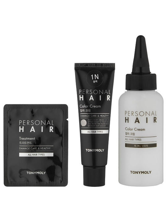 Крем-краска для волос PERSONAL HAIR COLOR CREAM 1N, 4N и 6N, 80 мл