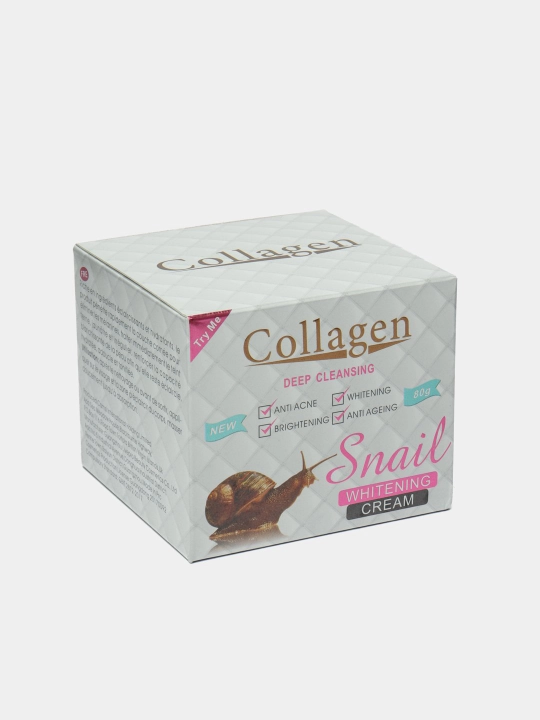 Крем для лица Collagen, экстракт со слизью, отбеливающий, витамины А, Е, 80 г