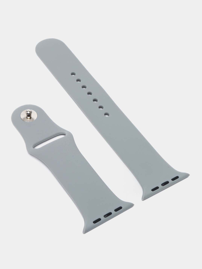 Ремешок силиконовый для Apple Watch 3, 4, 5, 6, 7, 8, SE и Ultra, 38, 40,42,44, 45, 49 мм