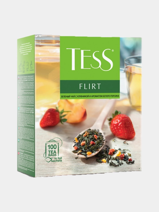 Ko'k choy Tess Flirt, 150g, 100 dona, 1.5g