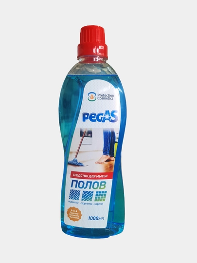 Средство для мытья полов Pegas, морской бриз, 1 л — PEGAS-ПОЛ1НОВ