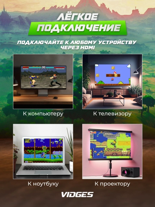 O'yin konsoli Game Stick televizor uchun, aqlli konsol M15 4K Ultra HD, 20.000 ta retro o'yinlar