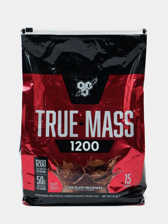 Vazn va mushak massasini oshirish uchun gainer BSN True Mass 1200, 4.71 kg - 