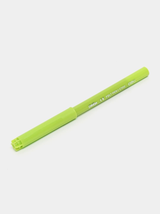 Deli EC10010 yuviladigan flomasterlari, 18 xil rangda