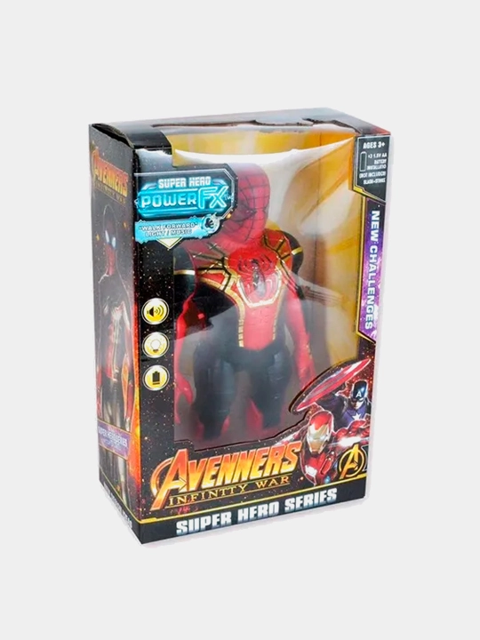 Marvel qaxramonlari Spider Man, jozibali robot o'yinchoq (yuradi)