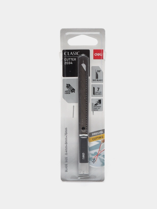 Kantselyariya pichog'i "Deli" E2034, 9 * 70 * 0.4 mm - 