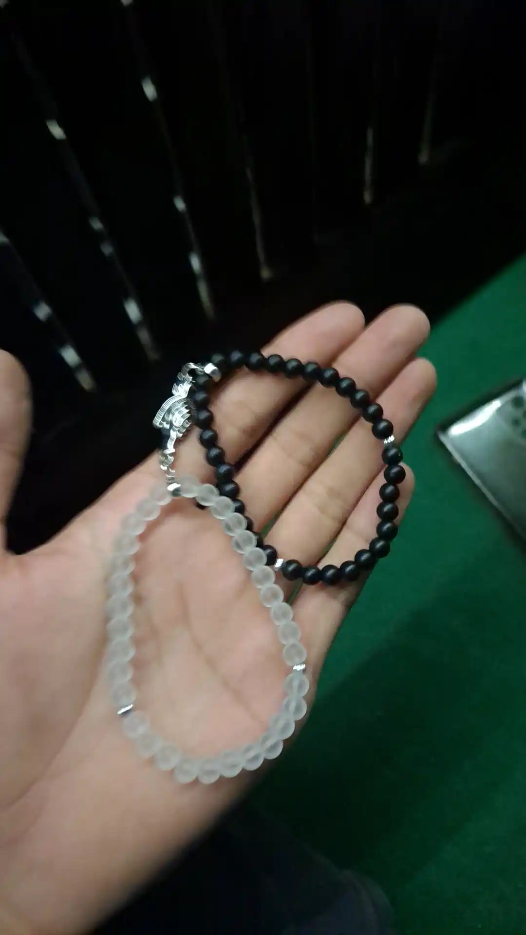 Магнитные браслеты для пар, из бусин