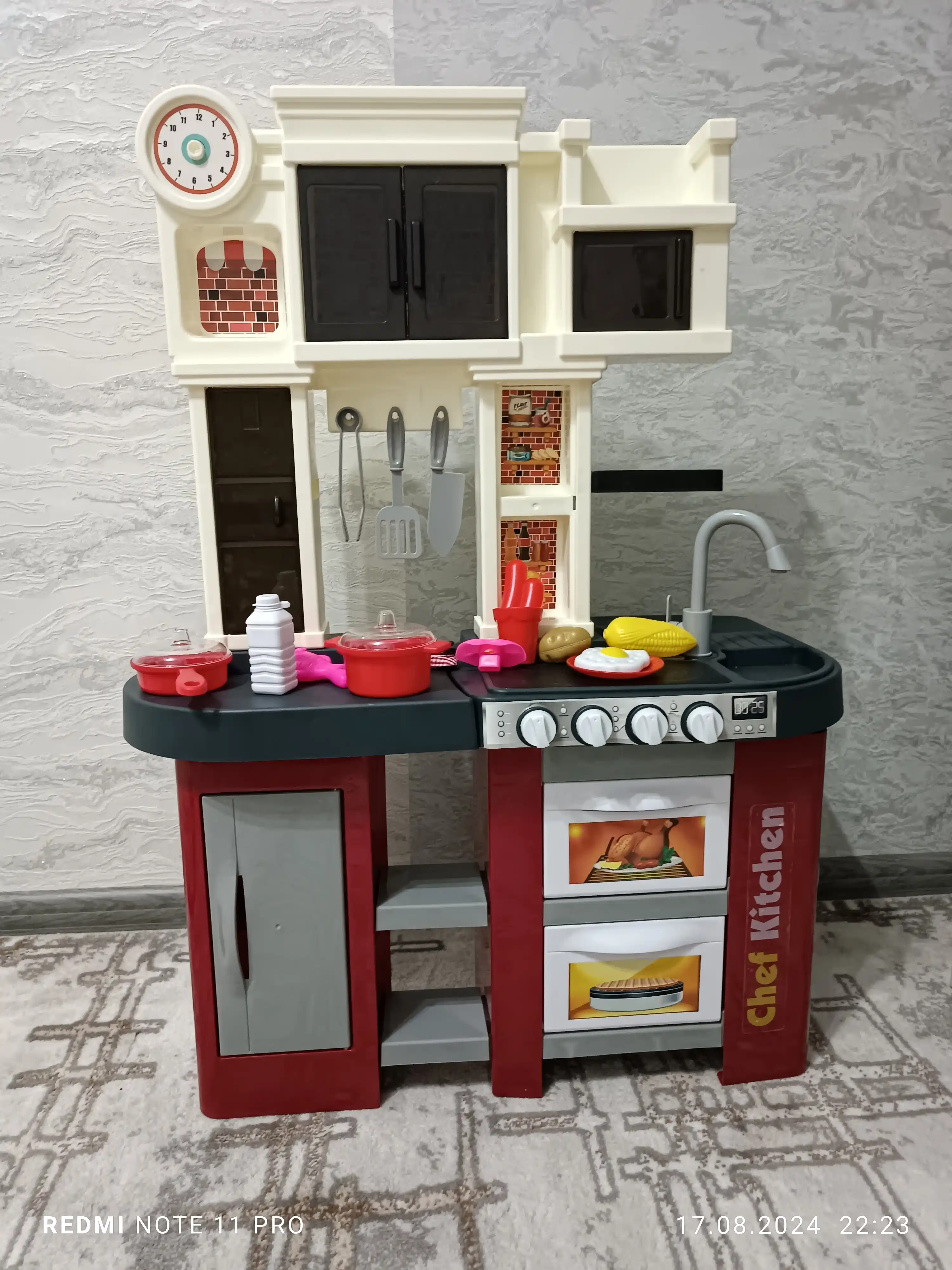 Детская игрушечная кухня Talanted chef, Сhef Kitchen с функцией воды, света, звука