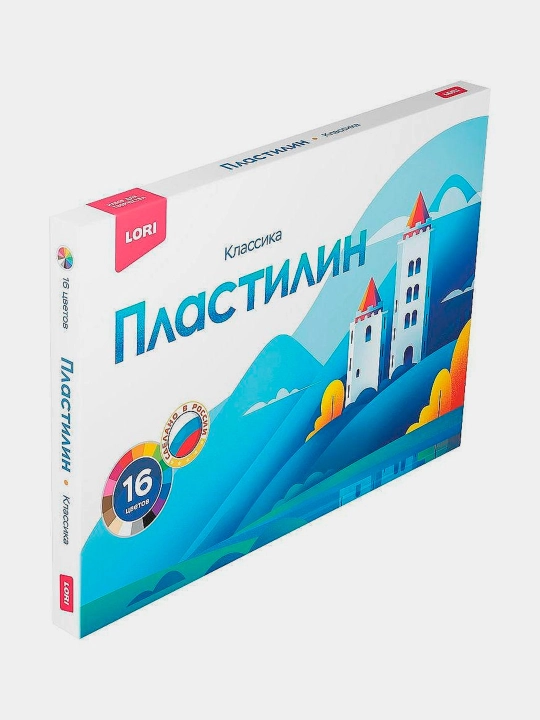 Plastilin LORI Klassika Plk-006, 16 ta rang 20 g dan