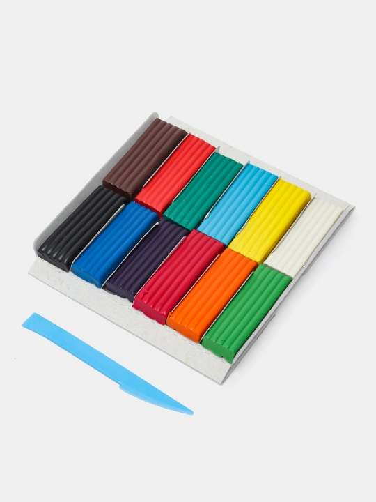 Plastilin Lori Плк-004 Klassika, evro ilgichsiz, har biri 20 g, 12 ta rang