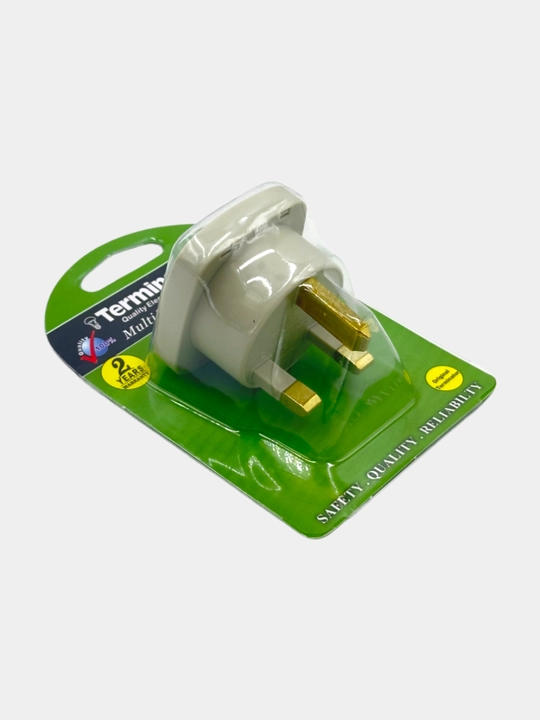 Umra, Dubay, Singapur, Malayziya, Maldiv orollariga sayohat qilish uchun uch pinli adapter