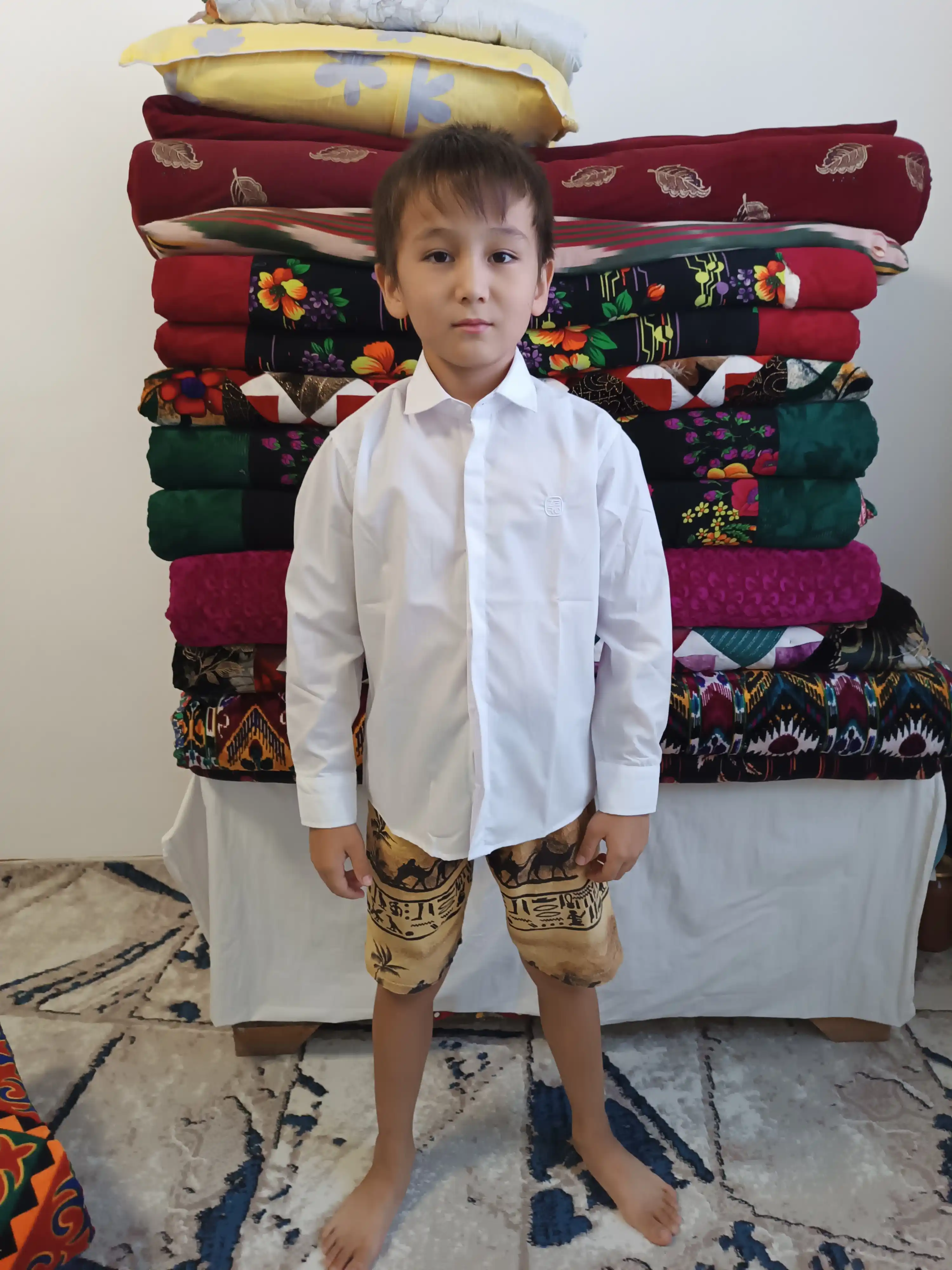 Рубашка детская, белая рубашка, для школы, 1, 2, 3, 4, 5 классов