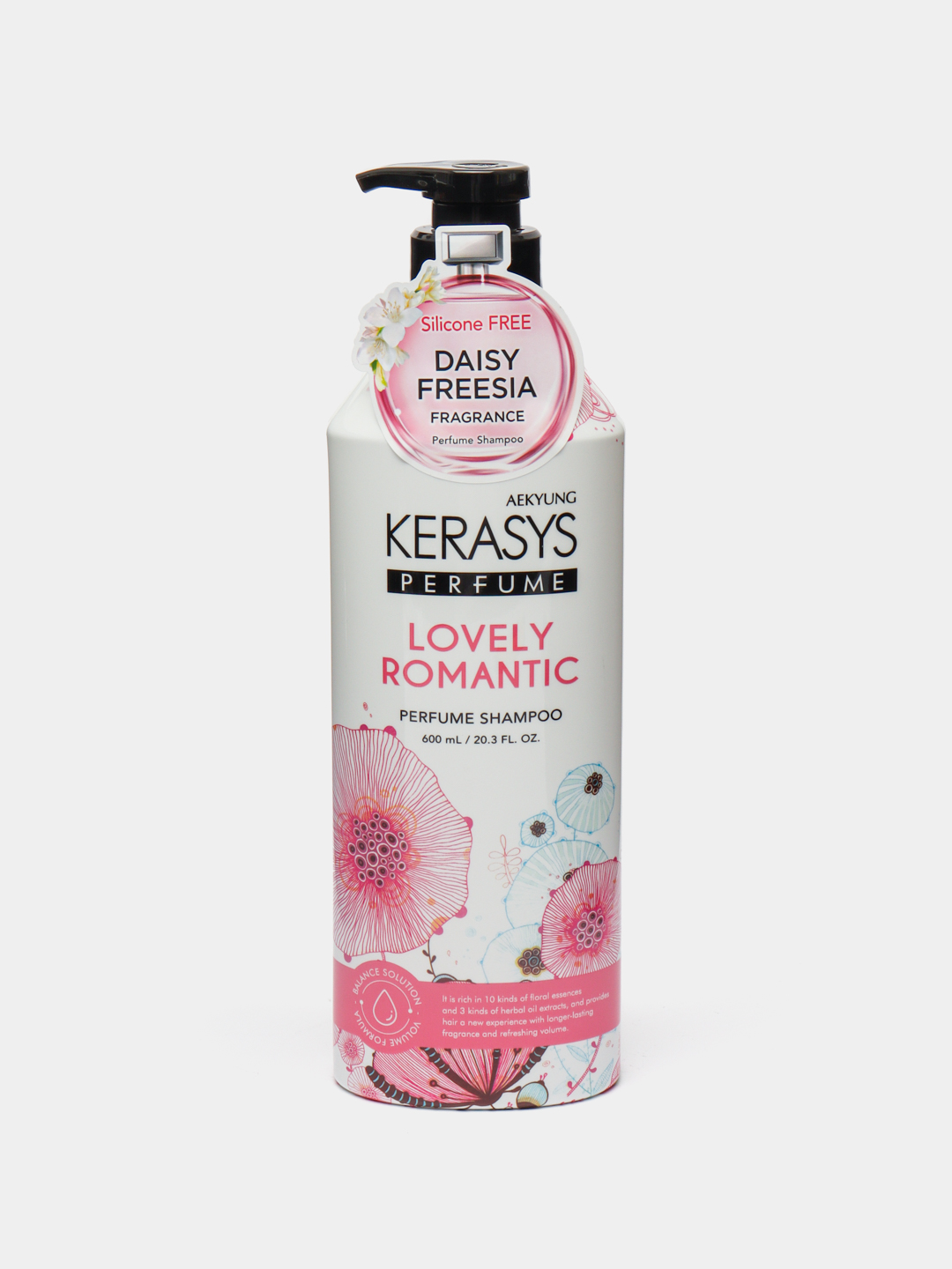 Sochlar uchun shampun Kerasys Lovely & Romantic, parfyumeriyali, 600 ml