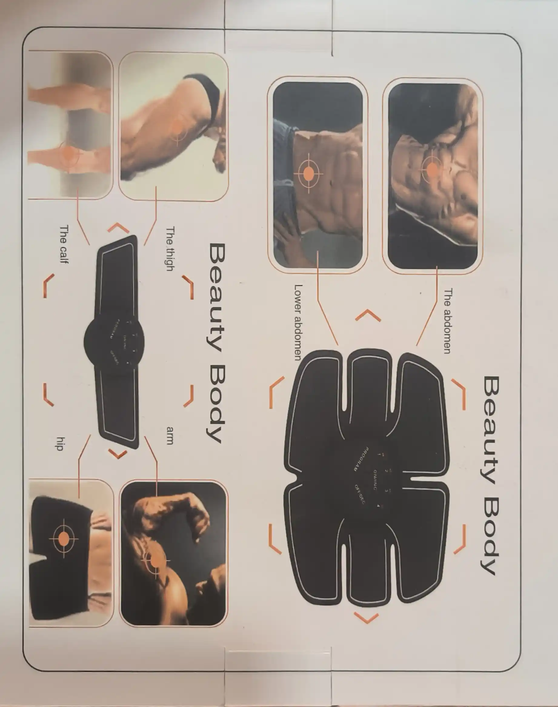 Erkak va ayollar uchun, Vazn yo'qotish uskunasi uqalagich va trenajor Smart Fitness Ems