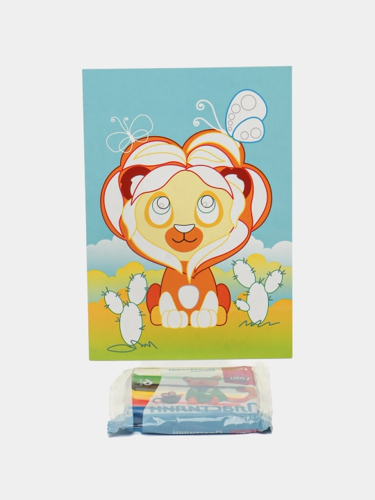 Картина из пластилина LORI Львенок Пз/Пл-004