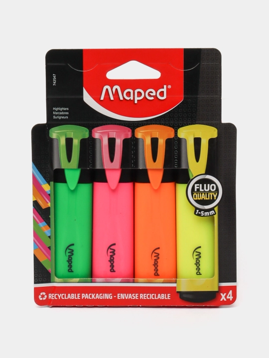 Matn uchun marker Maped Fluo Pep's Classic, 4 dona - 