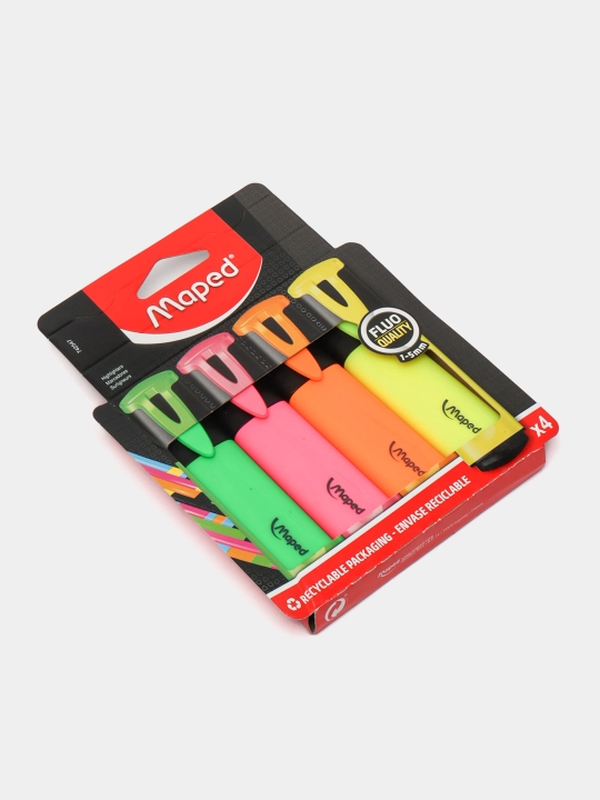 Маркер текстовой Maped Fluo Pep's Classic, 4 шт