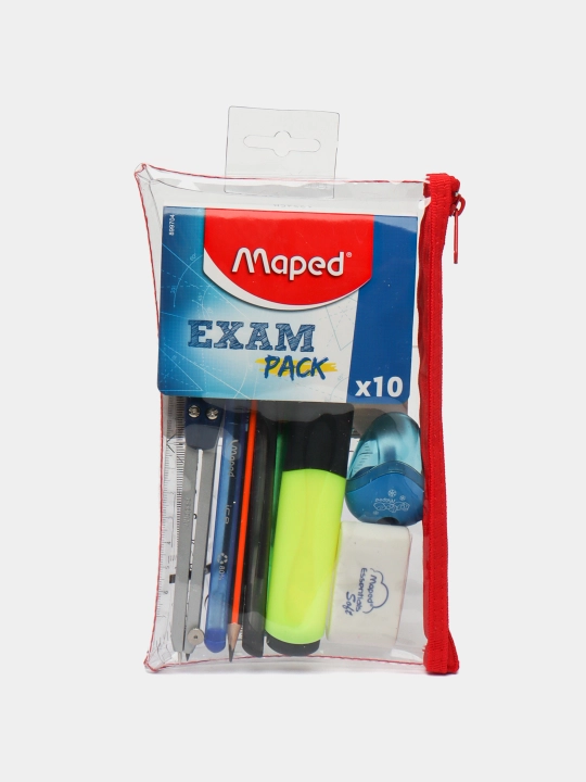 Yozuv to'plami Maped Exam Pack, 10 predmetlar - 