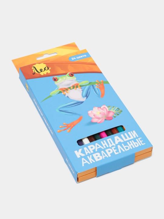 "Лео" "Ярко" LBSWP-24 набор акварельных карандашей, 4 х 24 цвета